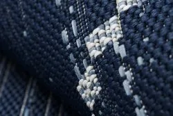 Tapis EN CORDE SISAL COLOR 47268/309 Losanges CarrésBleu