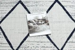 Tapis EN CORDE SISAL COLOR 47272/396 Losanges CarrésVBlanc
