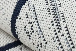 Tapis EN CORDE SISAL COLOR 47272/396 Losanges CarrésVBlanc