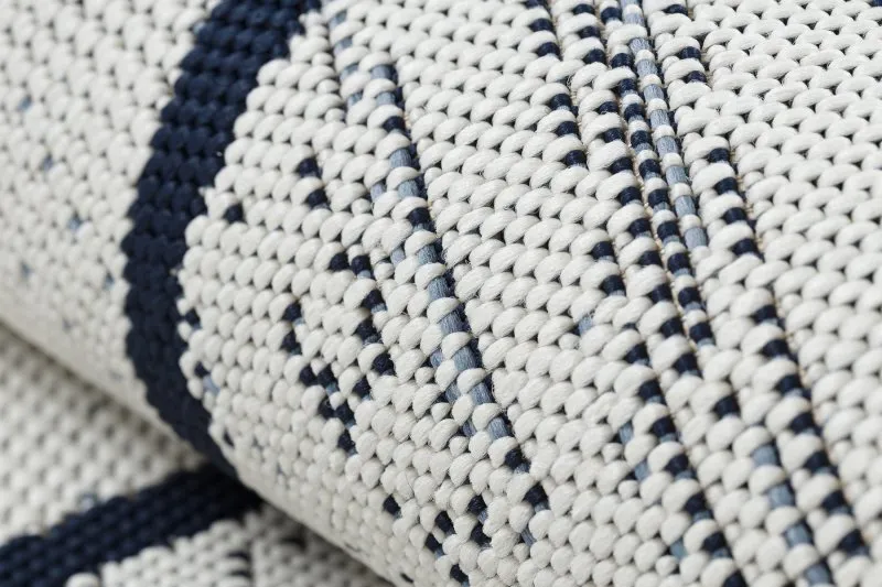Tapis EN CORDE SISAL COLOR 47272/396 Losanges CarrésVBlanc