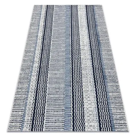 Tapis EN CORDE SISAL COLOR 47276/396 Rayures Blanc