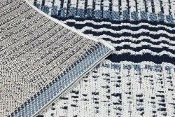 Tapis EN CORDE SISAL COLOR 47276/396 Rayures Blanc