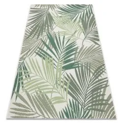 Tapis EN CORDE SISAL COLOR 19433/062 Feuilles Vert JUNGLE