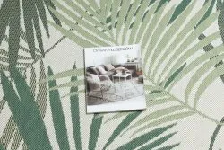 Tapis EN CORDE SISAL COLOR 19433/062 Feuilles Vert JUNGLE