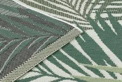 Tapis EN CORDE SISAL COLOR 19433/062 Feuilles Vert JUNGLE