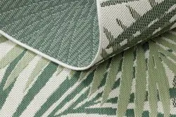 Tapis EN CORDE SISAL COLOR 19433/062 Feuilles Vert JUNGLE