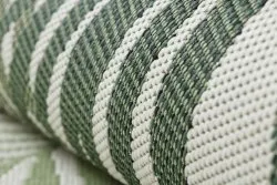 Tapis EN CORDE SISAL COLOR 19433/062 Feuilles Vert JUNGLE