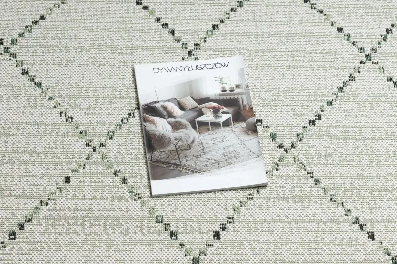 Tapis EN CORDE SISAL COLOR 19436/062 Losanges Carrés Beige