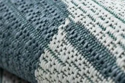 Tapis COLOR 19676369 SISAL lignes beige / bleu