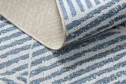 Tapis COLOR 47176360 SISAL lignes, triangles, zigzag beige / bleu