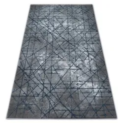 Tapis ACRYLIQUE VALENCIA 3949 INDUSTRIAL gris / bleu