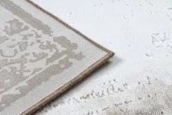 Tapis ACRYLIQUE VALENCIA 036 CADRE, vintage Ivoire / marron