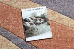 Tapis FEEL 5673/17931 chevrons beige/terre cuite/violet