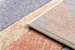Tapis FEEL 5673/17931 chevrons beige/terre cuite/violet