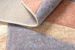 Tapis FEEL 5673/17931 chevrons beige/terre cuite/violet