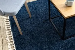 Dywan BERBER 9000 granatowy Frędzle berberyjski marokański shaggy