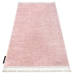 Tapis BERBER 9000 rose Franges berbère marocain shaggy