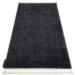 Tapis BERBER 9000 gris Franges berbère marocain shaggy