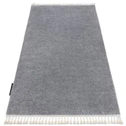 Tapis BERBER 9000 gris clair Franges berbère marocain shaggy