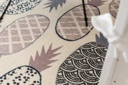 Tapis HEOS 78464 crème / rose / bleu / gris ANANAS