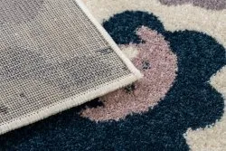 Tapis HEOS 78468 crème / rose / bleu / gris MOUTONS