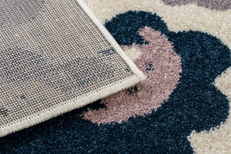 Tapis HEOS 78468 crème / rose / bleu / gris MOUTONS