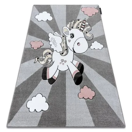 Tapis PETIT UNICORN LICORNE gris