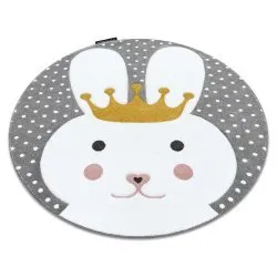 Tapis PETIT BUNNY PETIT LAPIN cercle gris
