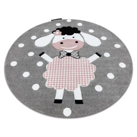 Dywan PETIT DOLLY OWCA, OWIECZKA koło szary