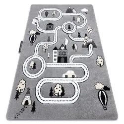 Tapis PETIT TOWN VILLE RUE gris