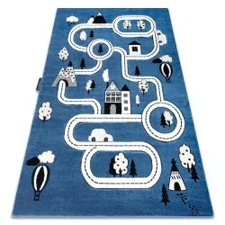 Tapis PETIT TOWN VILLE RUE bleu