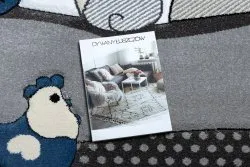 Tapis PETIT FARM FERME ANIMAUX bleu