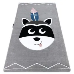 Tapis PETIT RACCOON MUKKI RATON LAVEUR gris
