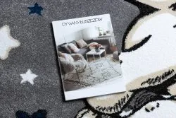 Dywan PETIT ELEPHANT SŁONIK GWIAZDKI koło szary