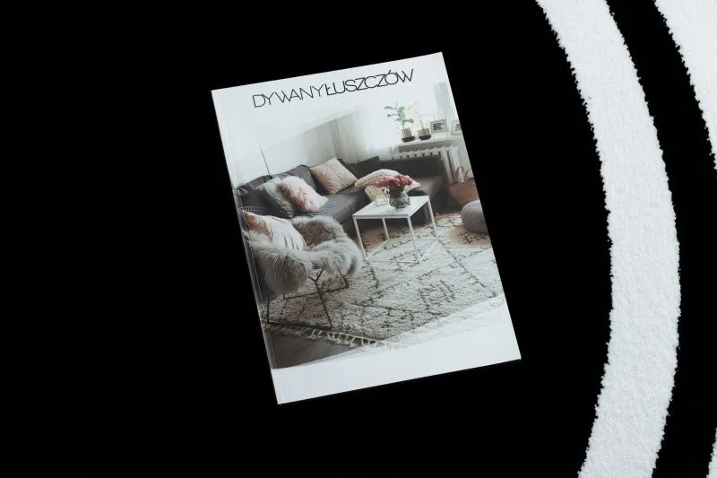 Dywan HAMPTON Lux koło czarny