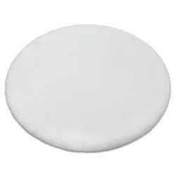Tapis BUNNY cercle blanc IMITATION DE FOURRURE DE LAPIN