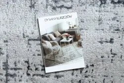 Dywan MEFE nowoczesny 8722 Linie vintage przecierany - Strukturalny, dwa poziomy runa szary / biały