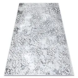 Tapis MEFE moderne 8724 Ornement vintage - Structural deux niveaux de molleton gris