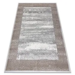 Tapis NOBLE moderne 1512 67 Cadre, grec vintage - Structural deux niveaux de molleton crème / beige