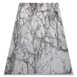 Tapis NOBLE moderne 9962 65 Marbre, calcul - Structural deux niveaux de molleton crème / gris