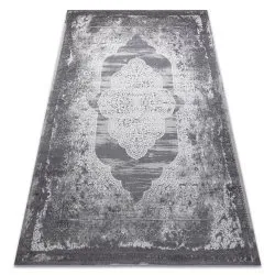 Tapis NOBLE moderne 9479 65 Ornement vintage - Structural deux niveaux de molleton crème / gris