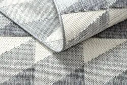 Tapis SPRING 20406332 diamants triangles, à cordes, à boucles - gris