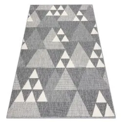 Tapis SPRING 20409332 triangles, à cordes, à boucles - gris