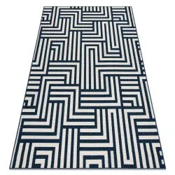Tapis SPRING 20421994 labyrinthe, à cordes, à boucles - sahne / bleu