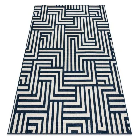Tapis SPRING 20421994 labyrinthe, à cordes, à boucles - sahne / bleu