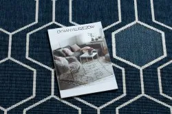 Tapis SPRING 20404994 Hexagone, à cordes, à boucles - bleu