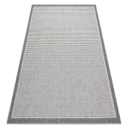 Tapis SPRING 20411332 Lignes, cadre à boucles - gris