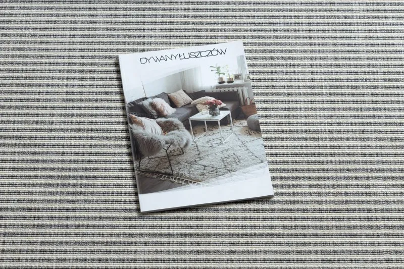 Tapis SPRING 20411332 Lignes, cadre à boucles - gris