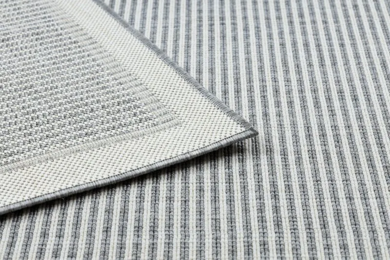 Tapis SPRING 20411332 Lignes, cadre à boucles - gris