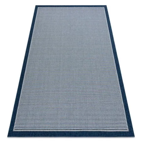 Tapis SPRING 20411994 Lignes, cadre à boucles - bleu